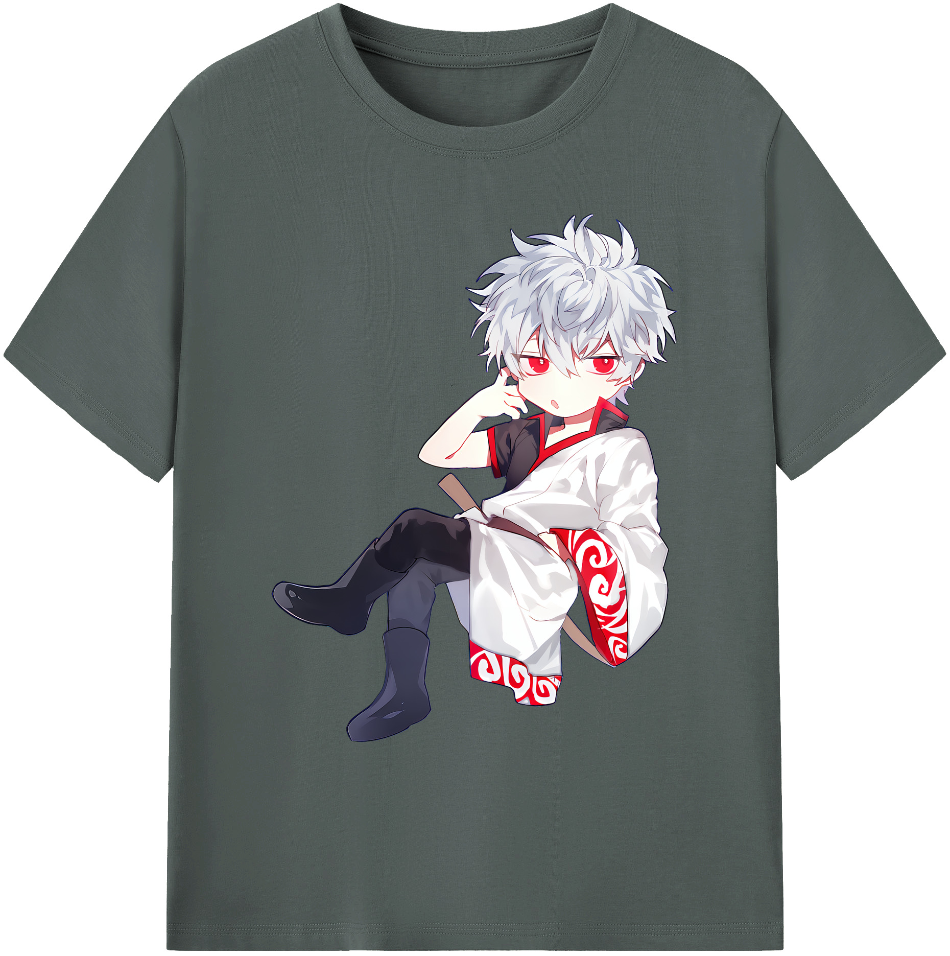（画像用） ぎんたま 坂田銀時（さかたぎんとき） 神楽 志村新八（しむら しんぱち） GINTAMA Sakata Gintoki Kagura Shimura Shinpachi 綿100％ メンズ半袖Tシャツ｜肌触りやわらか＆通気性